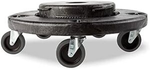 RCP 264043BLA Rubbermaid BRUTE Quiet Dolly Black - 250 lb Capacity by Rubbermaid